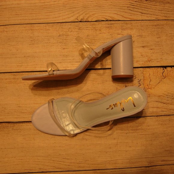 Lulus Lilac Transparent Straps Heel Sandals 11 - Picture 10 of 12